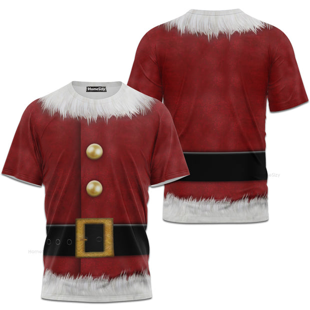 Santa Claus Christmas Cosplay Costume - 3D Tshirt