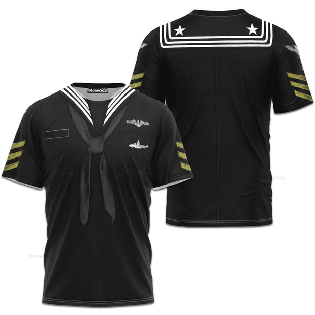 Full Us Navy Uniform Cosplay Costume - 3D Tshirt