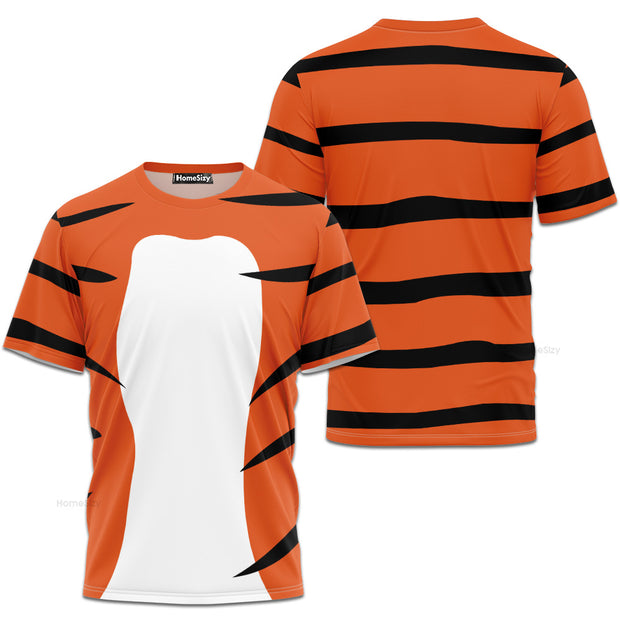 Magic Carpet Pet Tiger Running Cosplay Costume - 3D Tshirt