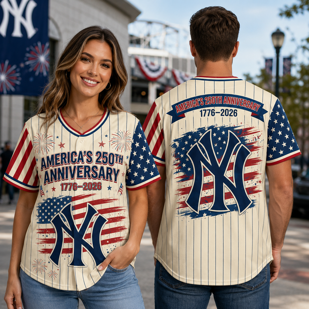 America 250 - Personalized Baseball Jersey - Gift For Baseball Fans