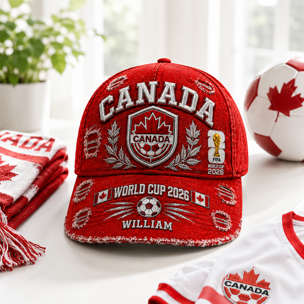 Canada National Football Team FIFA World Cup 2026  - Personalized Classic Cap - Gift For Football Lovers, Sports Fans, Sports Lovers, World Cup