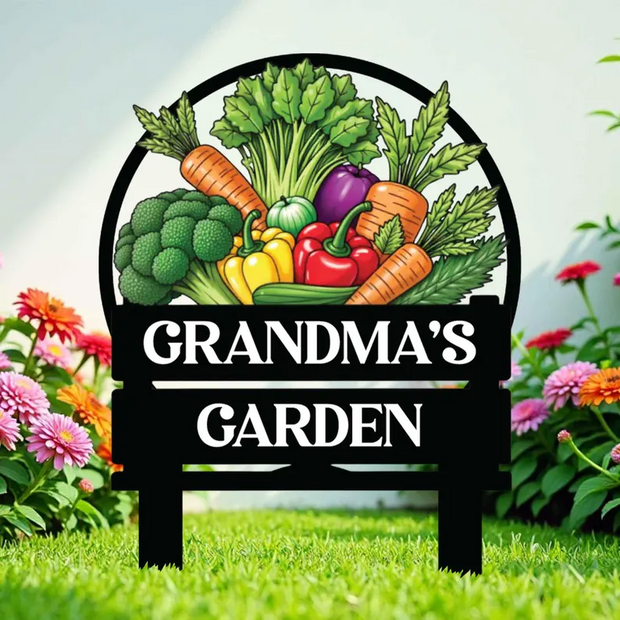Vegetables Garden  - Personalized Metal Stake Garden- Gift For Garden Lovers