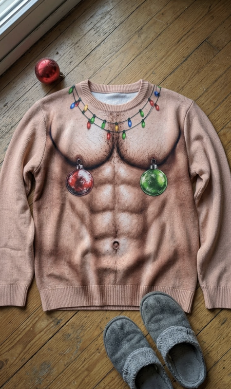 Review by John K. - Still A Work In Progress - Personalized Chrismas Ugly Sweatshirt - Chrismas Gift For Him