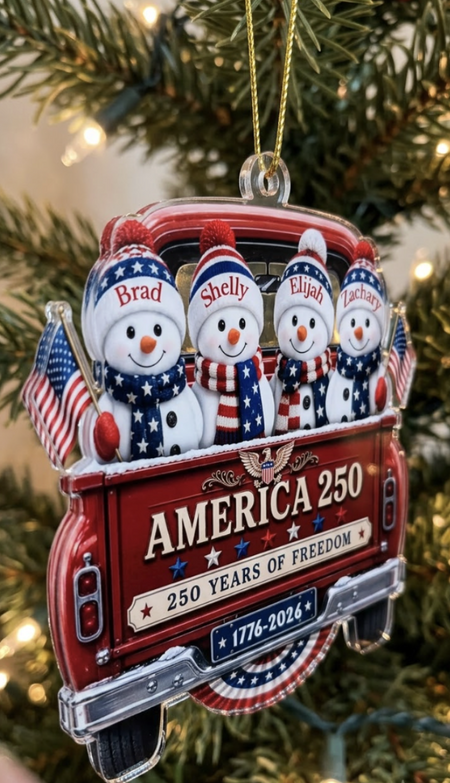 Review by Shelly R. - Driven By Love United By Freedom - Personalized Acrylic Ornament - Chrismas Gift For Family