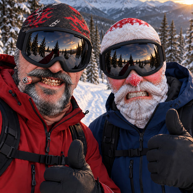Funny Skiing 3D Realistic Costume Headwear - Personalized Balaclava Face Mask