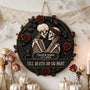 till death do us part gothic romance anniversary gift for him her personalized wood sign 1