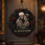 till death do us part gothic romance anniversary gift for him her personalized wood sign 2