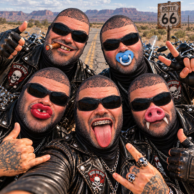 Custom Funny Motorcycle Costume Headwear Gifts For Bikers - Personalized Balaclava Face Mask