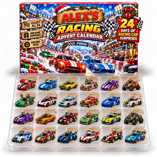 The Grand Prix to Christmas - Personalized Box Advent Calendar - Christmas Gift For Him