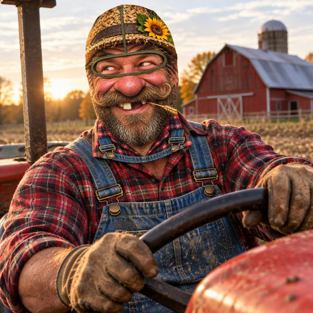 Custom Funny Farmer Costume Headwear Gift For Men - Personalized Balaclava Face Mask