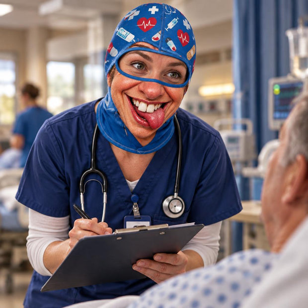 Custom Funny Nurse Costume Headwear - Personalized Balaclava Face Mask
