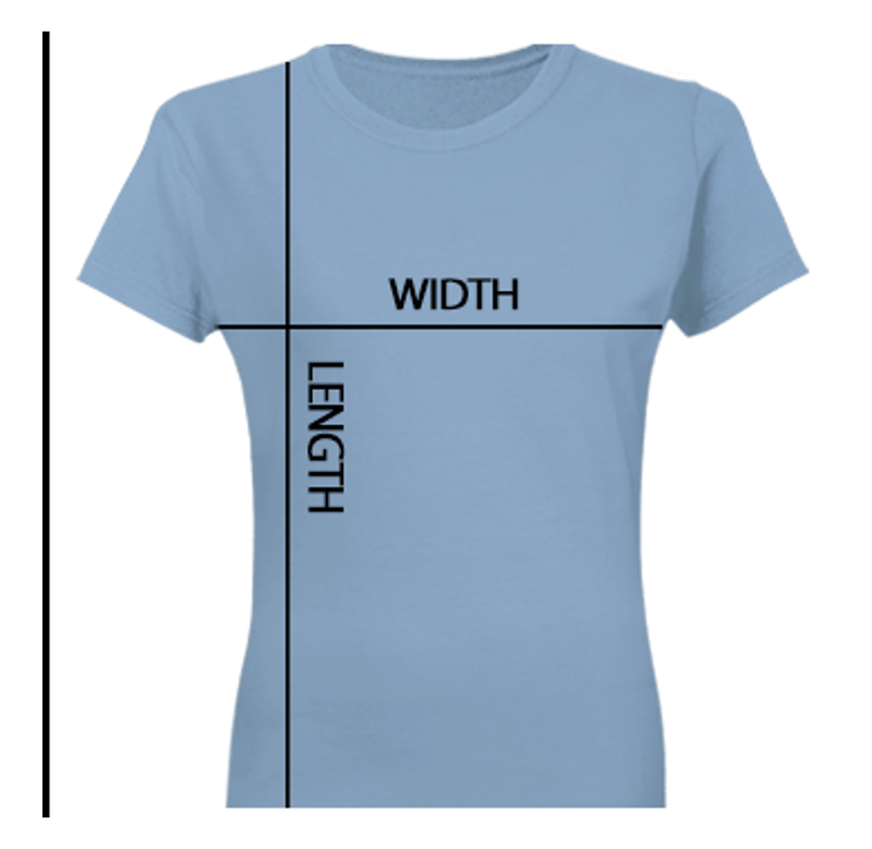 Cotton Women T-Shirt measurement guide